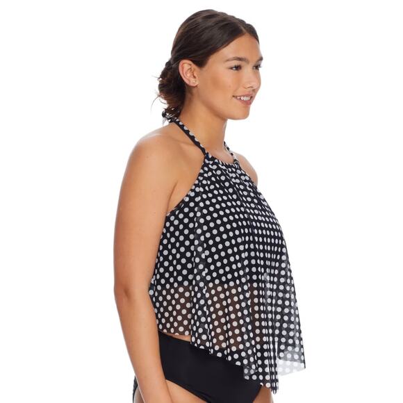 Coco Reef Allure Mesh Underwire Tankini swim top 34DD Endless Summer Palm NWT - Picture 6 of 9